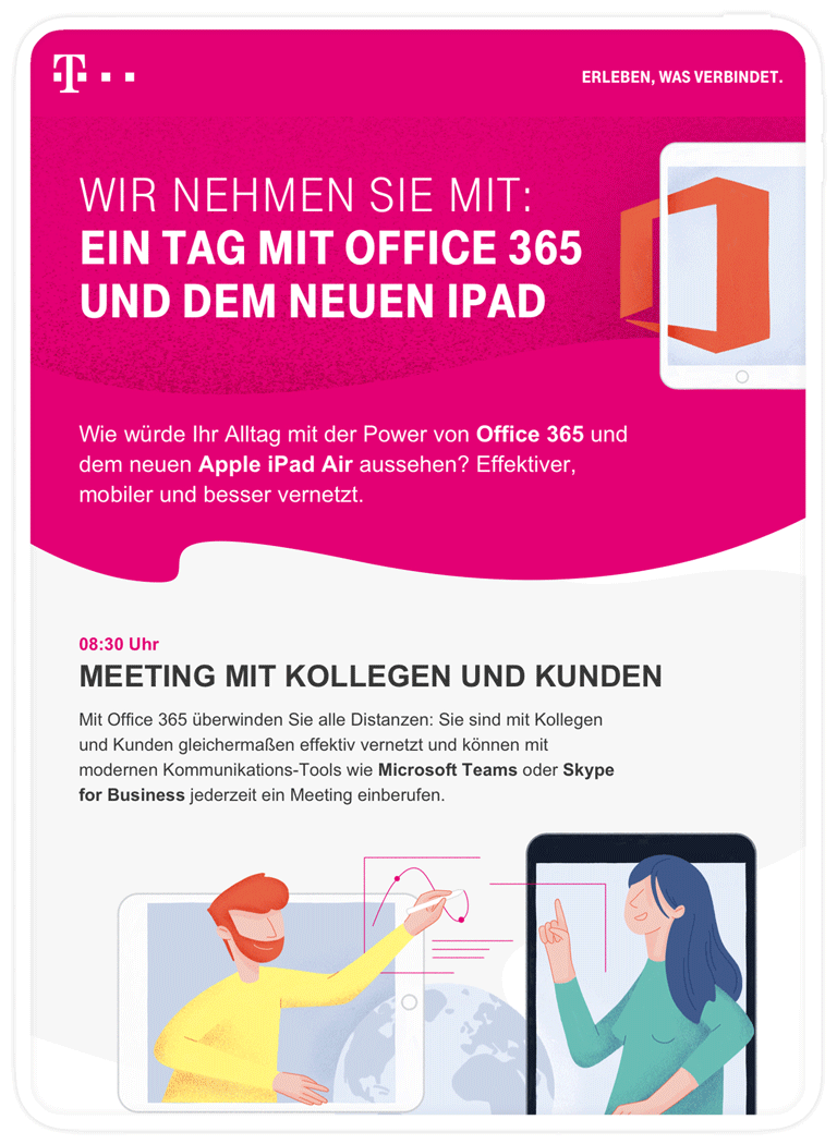 Telekom illustrated newsletter